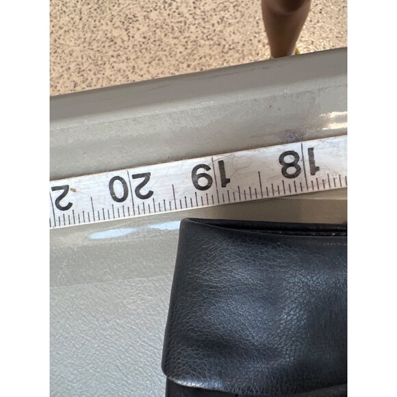 Worthington Faux Leather Straight Leg Pants Women 18 Black Rayon Career Work NEW - Picture 5 of 9